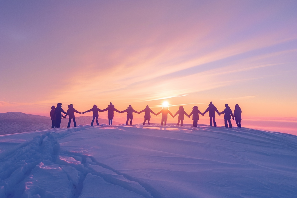 雪原の仲間たち