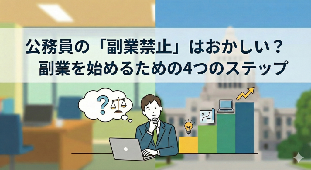 公務員の「副業禁止」はおかしい？｜副業を始めるための4つのステップ