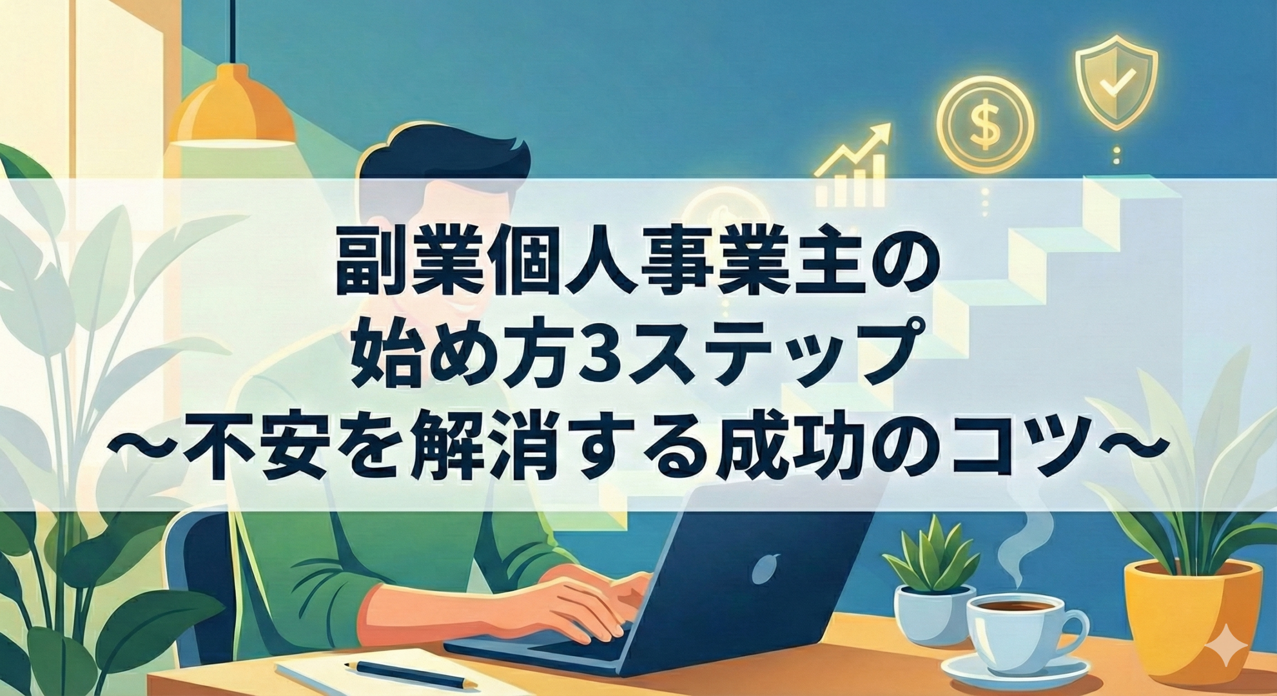 副業個人事業主の始め方3ステップ｜不安を解消する成功のコツ