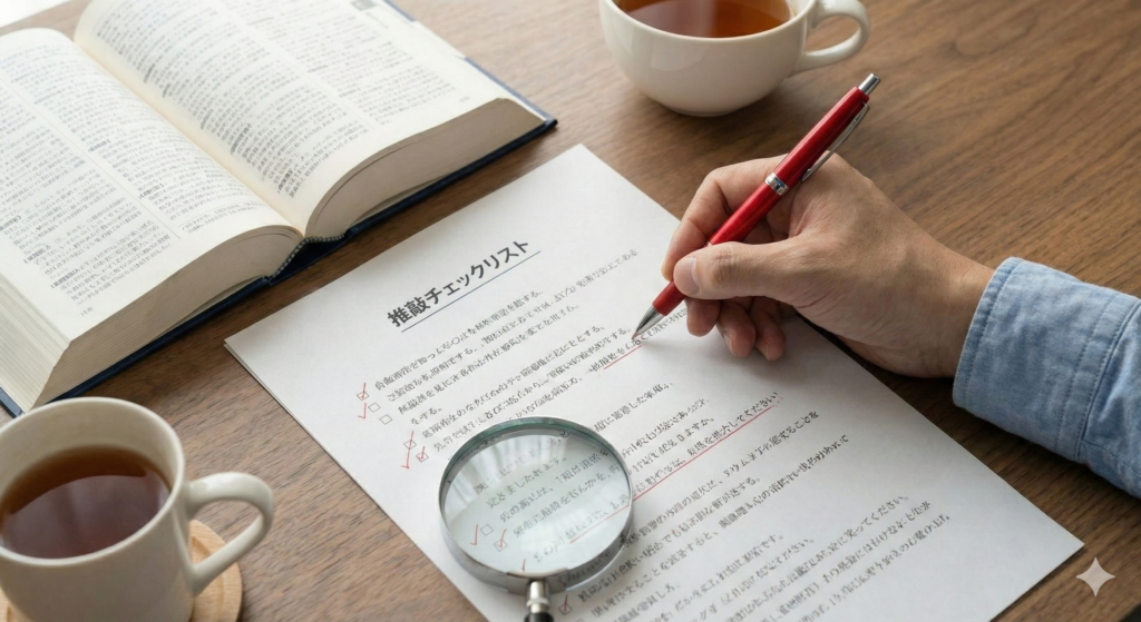 「てにをは」を正す推敲チェックリスト