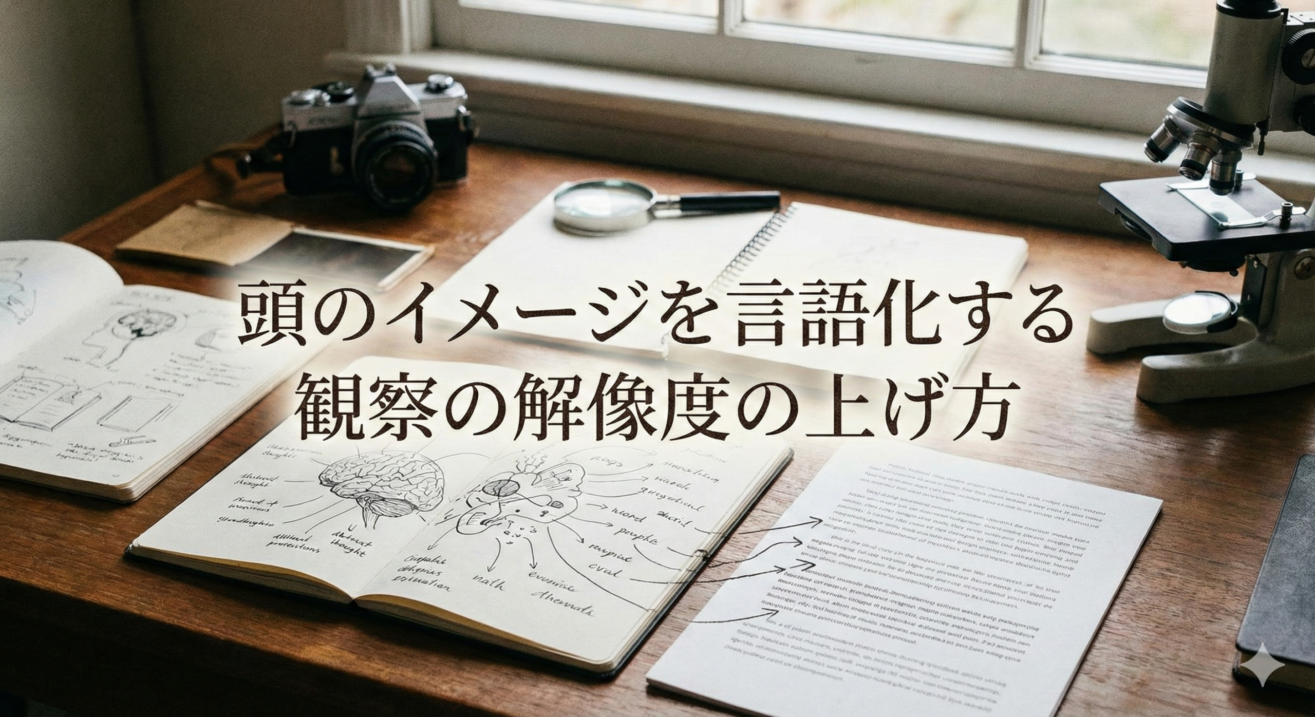 頭のイメージを言語化する｜観察の解像度の上げ方